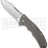 Cold Steel Code-4 Clip Point Folding Knife - Satin Full Serr -Best Knife Shop cold steel code 4 58tpccs cm large