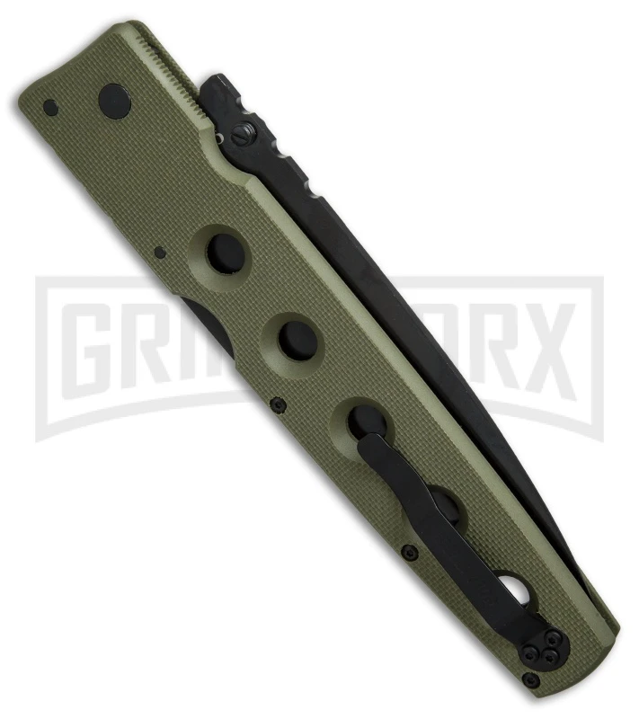 Cold Steel Hold Out I OD Green Folding Knife - Black Plain 5 Cold Steel Hold Out I OD Green Folding Knife - Black Plain - Image 3