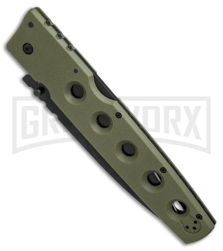 Cold Steel Hold Out I OD Green Folding Knife - Black Plain 4 Cold Steel Hold Out I OD Green Folding Knife - Black Plain - Image 2