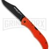 Cold Steel Broken Skull I Orange G-10 Folding Knife - Black Plain -Best Knife Shop cold steel steve austin broken skulls i 54sbor cm large