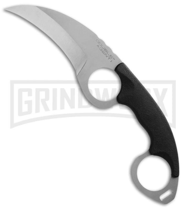 Cold Steel Double Agent I Fixed Blade Knife - Satin Plain 3 Cold Steel Double Agent I Fixed Blade Knife - Satin Plain