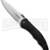 CRKT Lerch Enticer Black Spring Assisted Knife - Satin Plain -Best Knife Shop crkt lerch enticer 1060 large