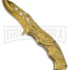 Frost Cutlery Fire Breather Gold Spring Assisted Knife - Gold Plain -Best Knife Shop frost cutlery fire breather sa gold BP 25416 jr large
