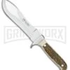 Frost Cutlery Hen & Rooster Prowler Stag Fixed Blade Knife - Mirror Plain -Best Knife Shop frost cutlery hen and rooster prowler stag mirror BP 28153 jr large