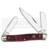 Frost Cutlery Hen & Rooster Stockman Red Pick Bone Pocket Knife -Best Knife Shop frost cutlery hen and rooster stockman red pick bone BP 27988 jr large