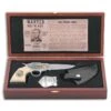 Frost Cutlery Jesse James White Manual Gun/Pocket Knife