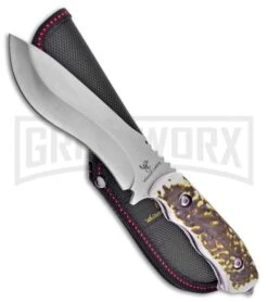 Frost Cutlery Whitetail Silencer Kukri Fixed Blade Knife - Satin Plain