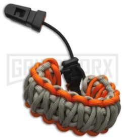 Gerber Bear Grylls Folding Survival Knife W/ Sheath & Paracord Bracelet -Best Knife Shop gerber folding sheath knife survival bracelet combo orange grey black serr 31 002416 bracelet large