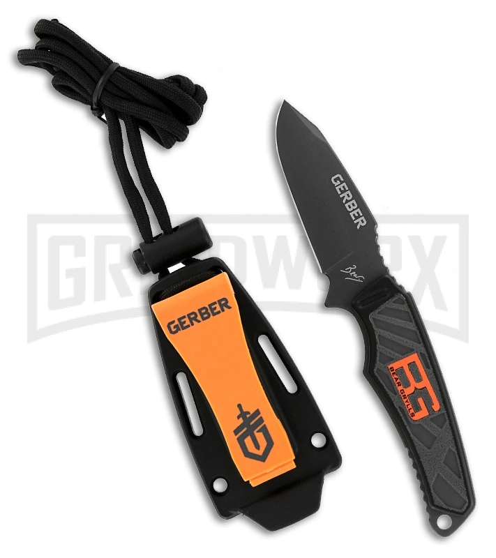 Gerber Bear Grylls Compact Fixed Blade Knife - Black Plain 5 Gerber Bear Grylls Compact Fixed Blade Knife - Black Plain - Image 3