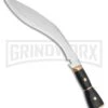 Tallen Large Raven Talon Black Kukri Fixed Blade Knife - Satin Plain -Best Knife Shop grindworx large raven talon black kukri satin BP 28235 jr large