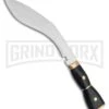 Tallen Raven Talon Black Kukri Fixed Blade Knife - Satin Plain -Best Knife Shop grindworx raven talon black kukri satin BP 28234 jr large