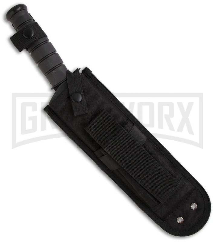 Ka-Bar Combat Black Kukri Knife Fixed Blade - Black Plain 4 Ka-Bar Combat Black Kukri Knife Fixed Blade - Black Plain - Image 2