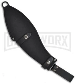 Ka-Bar Kukri Machete Fixed Blade Knife - Black Plain -Best Knife Shop ka bar machete kukri 02 1249 sheath large