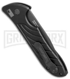 Kershaw Emerson Launch 5 Black Automatic Knife - Black Plain -Best Knife Shop kershaw emerson launch 5 black 7600BLK BHQ 49649 er side large