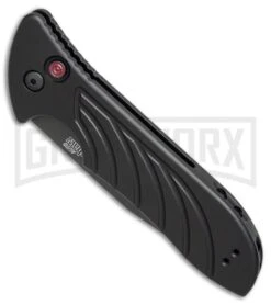 Kershaw Emerson Launch 5 Black Automatic Knife - Black Plain -Best Knife Shop kershaw emerson launch 5 black 7600BLK BHQ 49649 er spine large