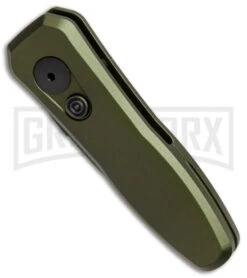 Kershaw Launch 4 OD Green Automatic Knife CA Legal - Black Plain -Best Knife Shop kershaw launch 4 od green x k7500olblk BHQ 37390 er spine large