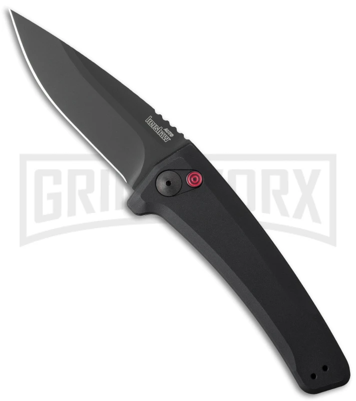 Kershaw Launch 3 Black Aluminum Automatic Knife - Black Plain 3 Kershaw Launch 3 Black Aluminum Automatic Knife - Black Plain