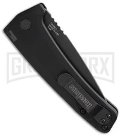 Kershaw Launch 3 Black Aluminum Automatic Knife - Black Plain 8 Kershaw Launch 3 Black Aluminum Automatic Knife - Black Plain -Best Knife Shop kershaw launch auto 3 7300blk side cm large