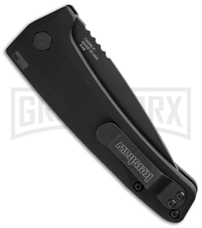 Kershaw Launch 3 Black Aluminum Automatic Knife - Black Plain 5 Kershaw Launch 3 Black Aluminum Automatic Knife - Black Plain - Image 3