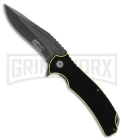 M-Tech Evolution Tideway Black G-10 Spring Assisted Knife - Gray Plain