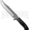 M-Tech USA Box Root Black Pakkawood Fixed Blade Knife - Satin Plain -Best Knife Shop m tech usa box root black pakkawood satin BP 29798 jr large