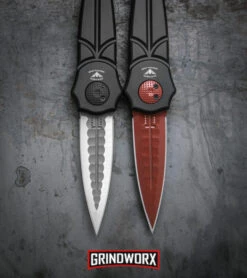 Paragon Warlock Black Gravity Knife - Black Sorcerer -Best Knife Shop paragon asheville steel war lock Sorcerer Ground S90V red satin dl large