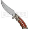 Rite Edge Gentleman Hunter Bowie Brown Fixed Blade Knife - Satin Plain -Best Knife Shop rite edge gentleman hunter bowie brown BP 25977 jr large