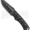 Schrade SCHF14 Fixed Blade Knife - Black Stonewash Plain -Best Knife Shop schrade fixed schf14 bhq 15853 jr large