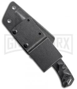 Schrade SCHF14 Fixed Blade Knife - Black Stonewash Plain -Best Knife Shop schrade fixed schf15 sheath back large