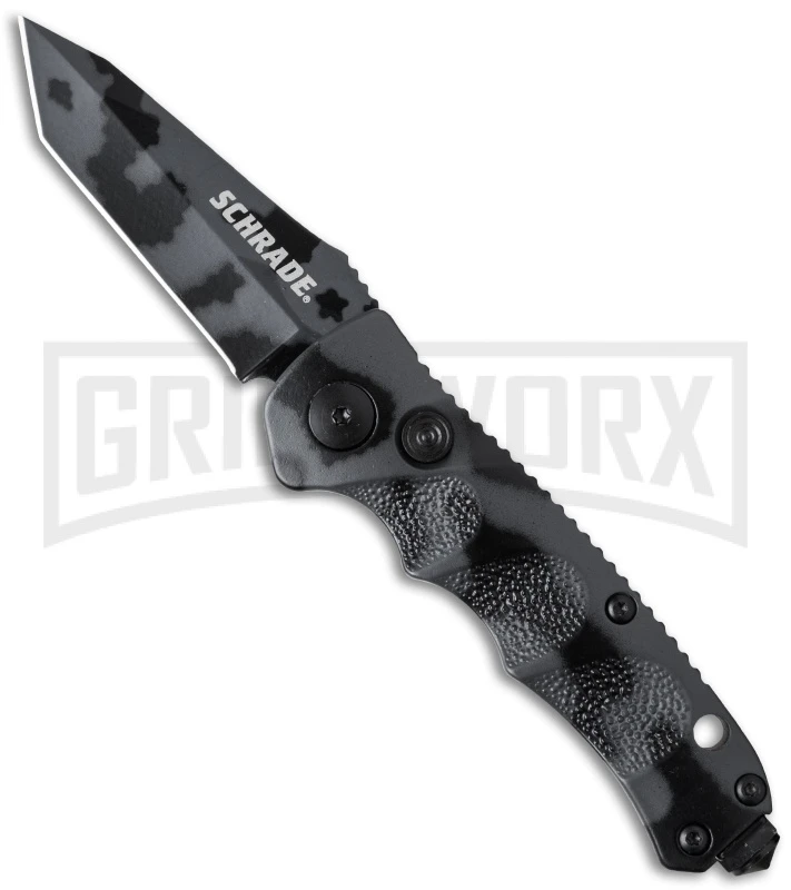 Schrade Mini Extreme Survival SC60MCT Urban Camo Automatic - Tanto Plain 3 Schrade Mini Extreme Survival SC60MCT Urban Camo Automatic - Tanto Plain