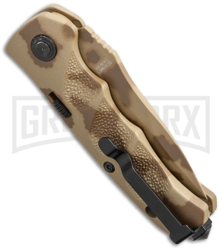 Schrade Mini Extreme Survival SC60MDS Desert Camo Automatic - Spear Point Serr 5 Schrade Mini Extreme Survival SC60MDS Desert Camo Automatic - Spear Point Serr - Image 3