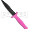 Schrade Small Boot Knife Pink TPE Fixed Blade Knife - Black Plain -Best Knife Shop schrade schf19hp large