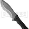 Schrade Large Black TPE Fixed Blade Knife - Titanium Plain -Best Knife Shop schrade schf28 large