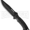 Schrade Full Tang Black TPE Fixed Blade Knife - Black Plain 1 Schrade Full Tang Black TPE Fixed Blade Knife - Black Plain -Best Knife Shop schrade schf30 large