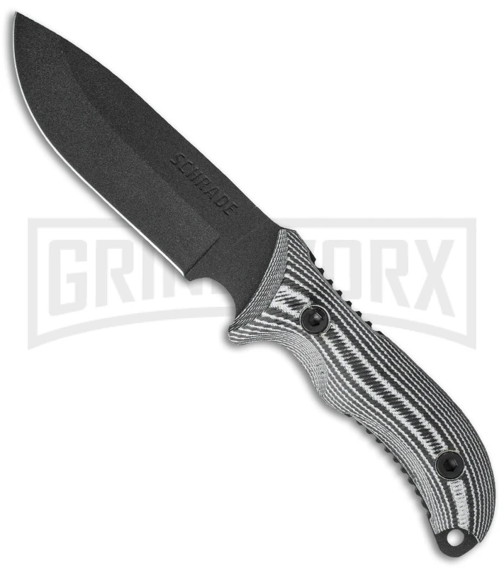 Schrade Extreme Survival SCHF36M Fixed Blade Knife Micarta - Black Plain 3 Schrade Extreme Survival SCHF36M Fixed Blade Knife Micarta - Black Plain