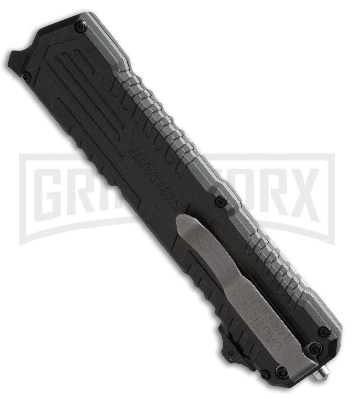 Schrade Viper SCHOTF3C Black OTF Spring Assisted Knife - Bead Blast Plain 4 Schrade Viper SCHOTF3C Black OTF Spring Assisted Knife - Bead Blast Plain - Image 2