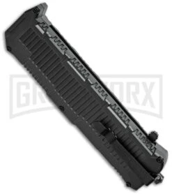 Schrade SCHOTF8B Viper OTF Gray Automatic Knife - Black Plain -Best Knife Shop schrade schotf8b side cm large 1