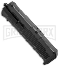 Schrade SCHOTF8TBS Viper OTF Gray Assisted Knife - Black Serr -Best Knife Shop schrade schotf8tbs side cm large