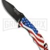 Smith & Wesson America's Heroes U.S. Flag Folding Knife - Black -Best Knife Shop smith and wesson americas heroes ll us flag black BHQ 89447 jr large