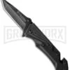 Smith & Wesson Extreme Ops CK405 Black Folding Knife - Tanto Black Plain