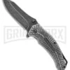 Smith & Wesson Mongoose Aluminum Liner Lock Knife - Black Stonewash Plain 2 Smith & Wesson Mongoose Aluminum Liner Lock Knife - Black Stonewash Plain -Best Knife Shop smith and wesson mongoose ll alum black sw GX 31292 jr large