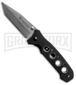 Smith & Wesson Extreme OPS Tanto Folding Knife G-10 - Stonewash Plain