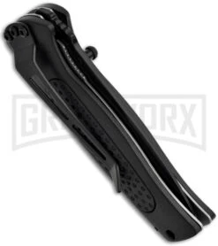 Smith & Wesson Mini SWAT Manual Folding Knife - Black Serr -Best Knife Shop smith wesson sw3001b tactical serr swat side large