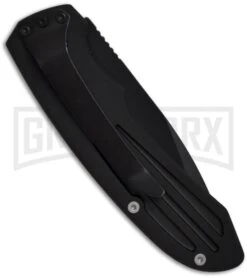 Smith & Wesson Extreme Ops SW50BT Black Automatic Knife - Tanto Black Plain -Best Knife Shop smith wesson sw50b back large