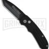 Smith & Wesson Extreme Ops SW50BT Black Automatic Knife - Tanto Black Plain -Best Knife Shop smith wesson sw50bt large