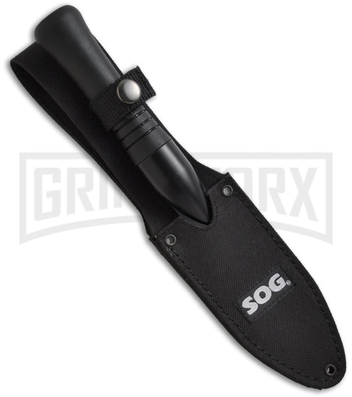 SOG Spirit Fixed Blade Knife - Black Plain 5 SOG Spirit Fixed Blade Knife - Black Plain - Image 3