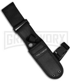 Tac-Force SureFire Gray Fixed Blade Knife - Black Plain -Best Knife Shop tac force surefire gray black BHQ 90951 jr sheath large