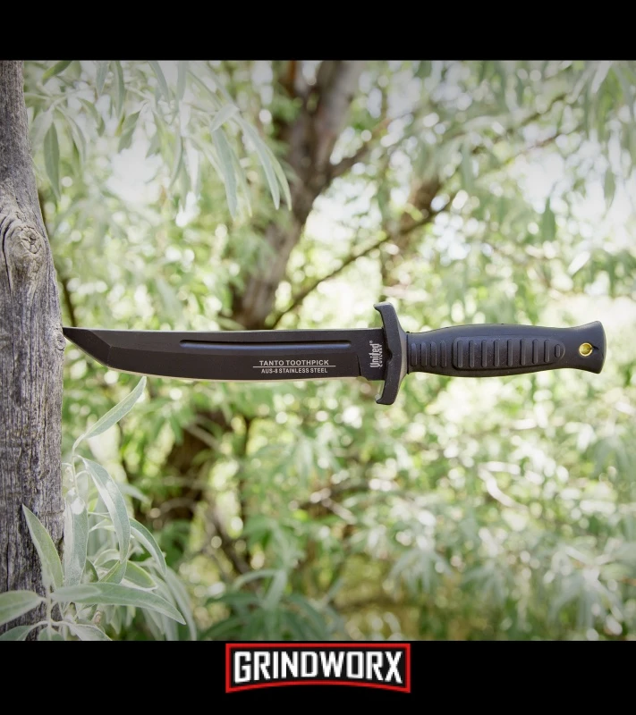 United Cutlery Black Combat Commander Tanto Knife - Black Plain 5 United Cutlery Black Combat Commander Tanto Knife - Black Plain - Image 3