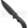 United Cutlery Bushcraft Bushmaster Fixed Blade Knife - Black Plain -Best Knife Shop united cutlery bushcraft bushmaster black BP 29020 jr large