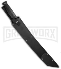 United Cutlery Jungle Tanto Machete Fixed Blade Knife - Black Plain 5 United Cutlery Jungle Tanto Machete Fixed Blade Knife - Black Plain -Best Knife Shop united cutlery jungle tanto uc3135 sheath cm large